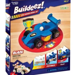 Creativity for Kids Buildeez! Model Kit - Blaze Race Car - Little Painter Art | Exploring the Endless Possibilities of Art| Brush