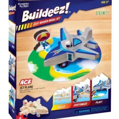 Creativity for Kids Buildeez! Model Kit - Ace Jet Plane - Little Painter Art | Exploring the Endless Possibilities of Art| Brush