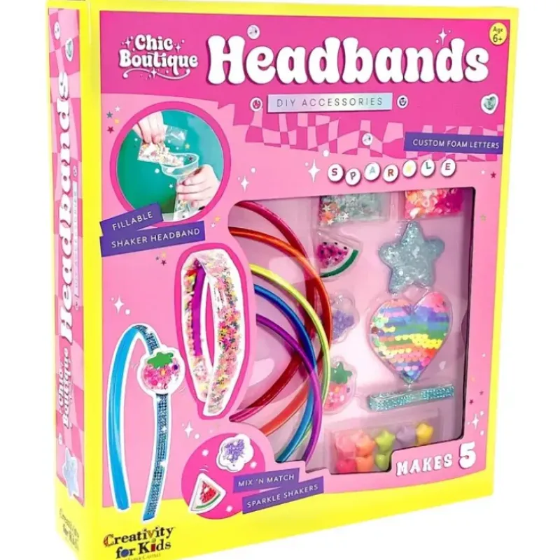 Creativity for Kids Chic Boutique Headbands Kit - Little Painter Art | Exploring the Endless Possibilities of Art| Hot