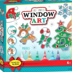 Creativity for Kids Easy Sparkle Christmas Window Art - Little Painter Art | Exploring the Endless Possibilities of Art| Shop All