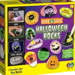 Creativity for Kids Halloween Hide & Seek Rock Painting - Little Painter Art | Exploring the Endless Possibilities of Art| Hot