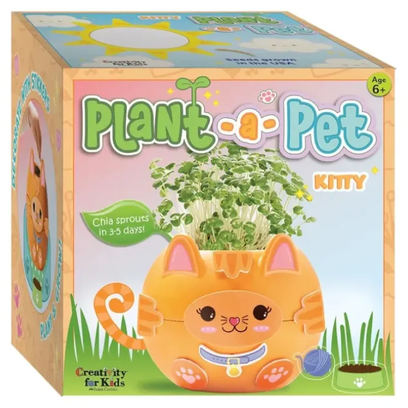 Creativity for Kids Plant-a-Pet - Kitty - Little Painter Art | Exploring the Endless Possibilities of Art| Shop All