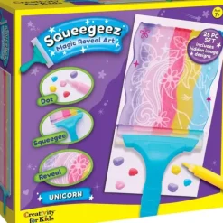 Creativity for Kids Squeegeez Magic Reveal Art Unicorn - Little Painter Art | Exploring the Endless Possibilities of Art| Hot
