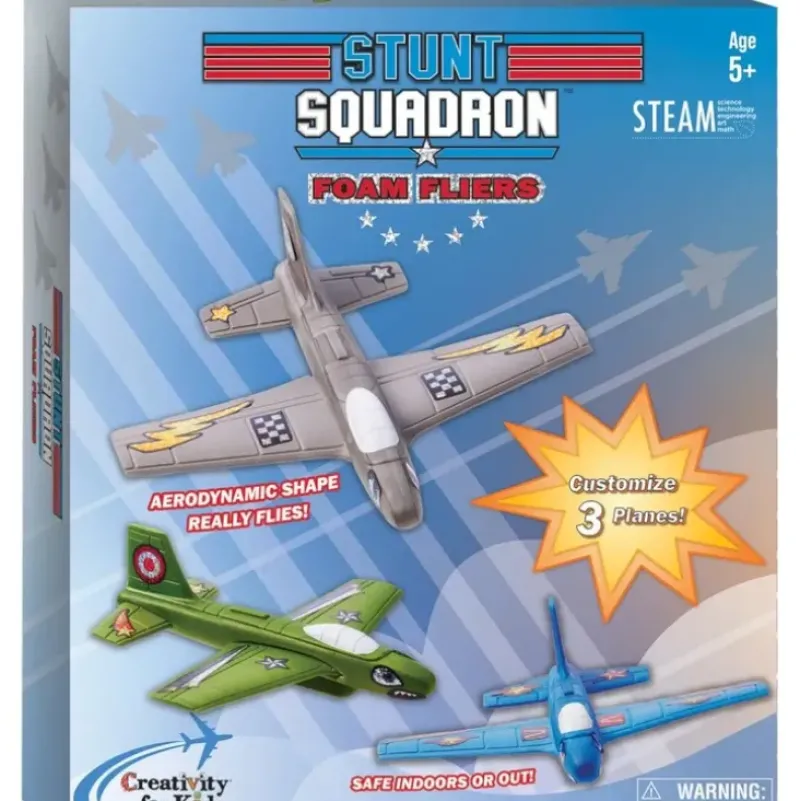 Creativity for Kids Stunt Squadron - Foam Fliers - Little Painter Art | Exploring the Endless Possibilities of Art| Shop All