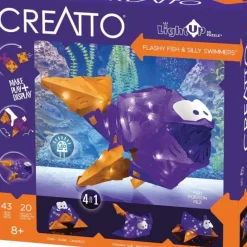 Creatto 3D Light Up Kit - Flashy Fish & Silly Swimmers - Little Painter Art | Exploring the Endless Possibilities of Art| Hot