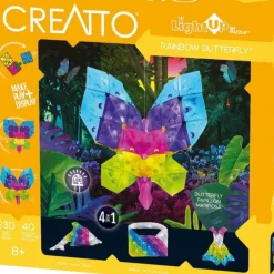 Creatto 3D Light Up Kit - Rainbow Butterfly - Little Painter Art | Exploring the Endless Possibilities of Art| Hot