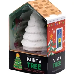Crocodile Creek Ceramic Paint-A-Christmas Tree Kit - Little Painter Art | Exploring the Endless Possibilities of Art| Brush