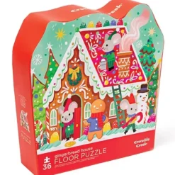 Crocodile Creek 36pc Floor Puzzle - Gingerbread House - Little Painter Art | Exploring the Endless Possibilities of Art| Shop All
