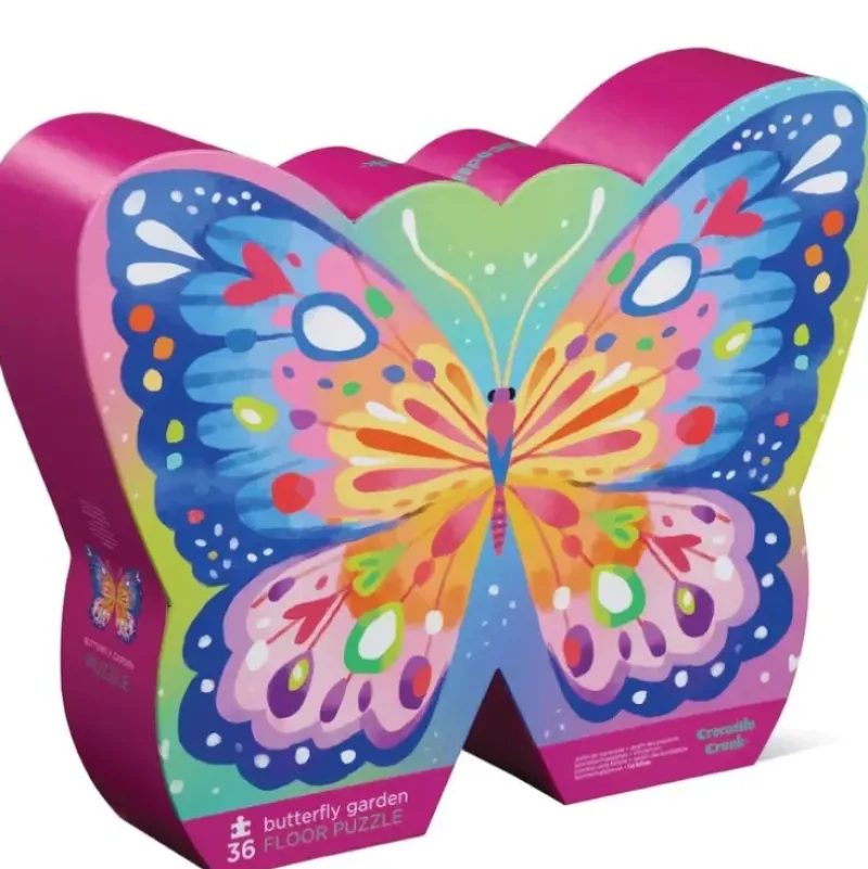 Crocodile Creek 36pc Puzzle - Butterfly Garden - Little Painter Art | Exploring the Endless Possibilities of Art| Shop All