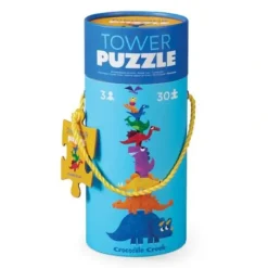 Crocodile Creek 30pc Tower Puzzle - Dinosaur - Little Painter Art | Exploring the Endless Possibilities of Art| Hot