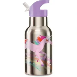 Crocodile Creek Stainless Steel Drinking Bottle - Unicorn - Little Painter Art | Exploring the Endless Possibilities of Art| Hot