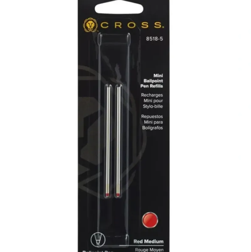 Cross Mini Ballpoint Pen Refill, Medium Red 2pk - Little Painter Art | Exploring the Endless Possibilities of Art| Shop All