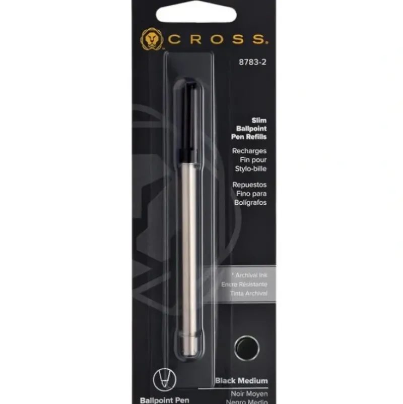 Cross Slim Ballpoint Pen Refill, Medium Black - Little Painter Art | Exploring the Endless Possibilities of Art| Shop All