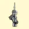 Crywolf Enamel Pin - Tower Raccoon - Little Painter Art | Exploring the Endless Possibilities of Art| Shop All