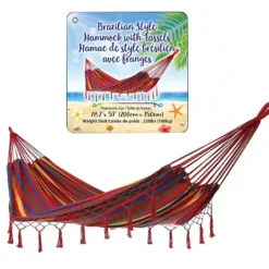 CTG Brazilian Style Travel Hammock with Tassels - Assorted Colours - Little Painter Art | Exploring the Endless Possibilities of Art| Shop All