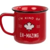 CTG Canada Souvenir Mug 15oz I'm Kind of Eh-mazing - Little Painter Art | Exploring the Endless Possibilities of Art| Hot
