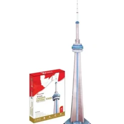 CubicFun 48pc 3D Puzzle - CN Tower - Little Painter Art | Exploring the Endless Possibilities of Art| Hot