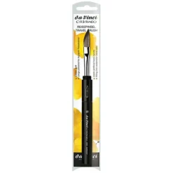 da Vinci Series 1597 CASANEO Watercolour Slant Travel Brush #10 - Little Painter Art | Exploring the Endless Possibilities of Art| Brush