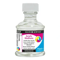 Daler-Rowney Acrylic Medium Soluble Varnish - Little Painter Art | Exploring the Endless Possibilities of Art| Brush