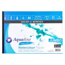 Daler-Rowney Aquafine JUMBO Watercolour Pads - 300gsm (140lb) - HOT PRESSED - Little Painter Art | Exploring the Endless Possibilities of Art| Shop All