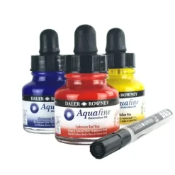 Daler-Rowney Aquafine Watercolour Ink Set - Little Painter Art | Exploring the Endless Possibilities of Art| Pigment