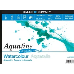 Daler-Rowney Aquafine Watercolour Pads - 300gsm (140lb) - HOT PRESSED - Little Painter Art | Exploring the Endless Possibilities of Art| Shop All