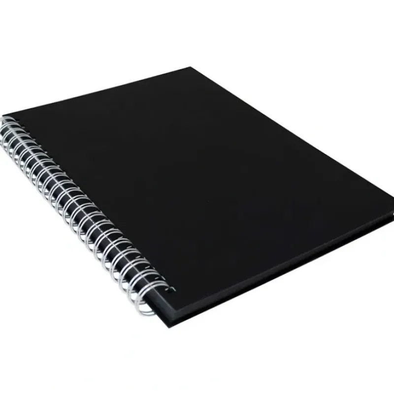 Daler-Rowney Black Paper Hard Back Spiral Sketchbook 180gsm 40 Sheets - Little Painter Art | Exploring the Endless Possibilities of Art| Shop All