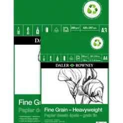 Daler-Rowney ECO Fine Grain Heavyweight Cartridge Pads (GREEN) - Little Painter Art | Exploring the Endless Possibilities of Art| Shop All