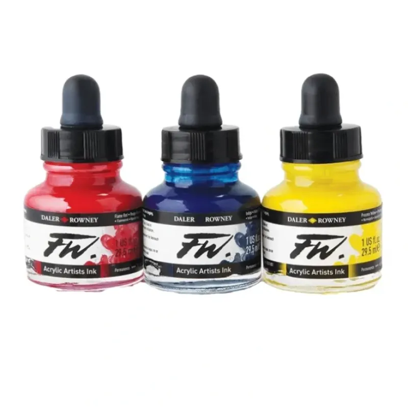 Daler-Rowney FW Acrylic Inks 29.5ml - Little Painter Art | Exploring the Endless Possibilities of Art| Pigment