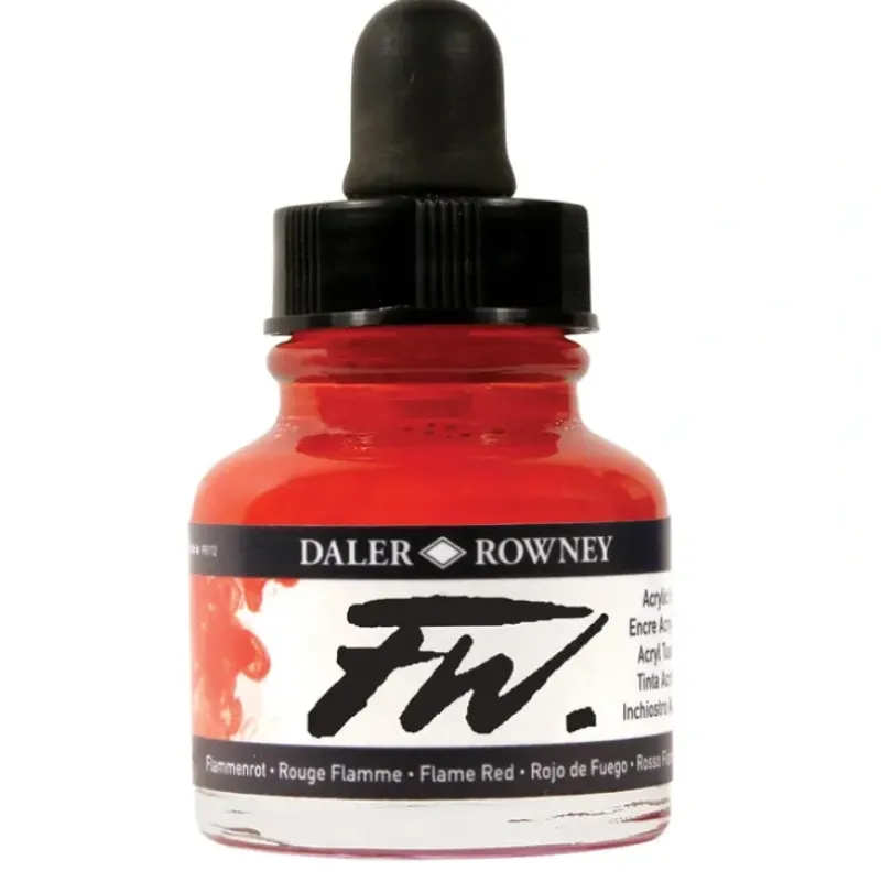 Daler-Rowney FW Artists Ink Individual Colours - 29.5ml Bottles - Little Painter Art | Exploring the Endless Possibilities of Art| Canvas