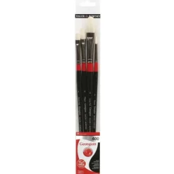 Daler-Rowney Georgian Oil Brush Set 400 - Set of 4 - Little Painter Art | Exploring the Endless Possibilities of Art| Brush