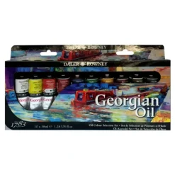 Daler-Rowney Georgian Oil Selection Set - 10 x 38ml Tubes - Little Painter Art | Exploring the Endless Possibilities of Art| Pigment
