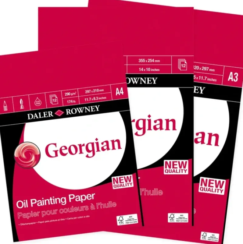 Daler-Rowney Georgian Oil Painting Pad - Little Painter Art | Exploring the Endless Possibilities of Art| Canvas