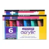 Daler-Rowney Graduate Acrylic Metallic Paints - Set of 6 x 75ml - Little Painter Art | Exploring the Endless Possibilities of Art| Pigment