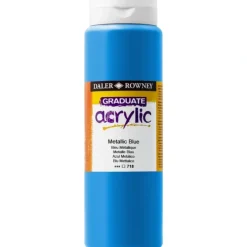 Daler-Rowney Graduate Metallic Acrylic Paint - 500ml - Little Painter Art | Exploring the Endless Possibilities of Art| Canvas