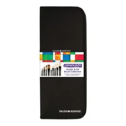 Daler-Rowney Graduate Oil and Acrylic Collection of 10 Brushes in Zip Case - Little Painter Art | Exploring the Endless Possibilities of Art| Brush