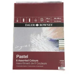 Daler-Rowney Ingres Spiral Pastel Pads - 6 Assorted Colours - Little Painter Art | Exploring the Endless Possibilities of Art| Shop All