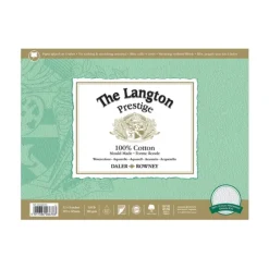 Daler-Rowney Langton Prestige Watercolour Block - 300gsm / 140lb - Cold Pressed (NOT) - 12 Sheets - Little Painter Art | Exploring the Endless Possibilities of Art| Shop All