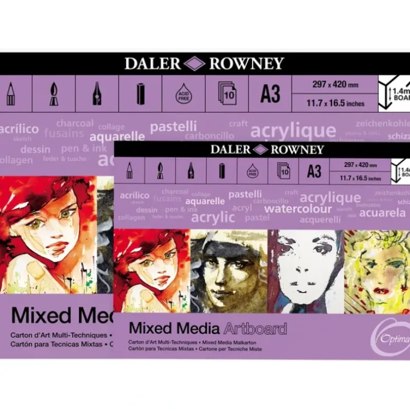 Daler-Rowney Optima Mixed Media Artboard Pads - Little Painter Art | Exploring the Endless Possibilities of Art| Shop All