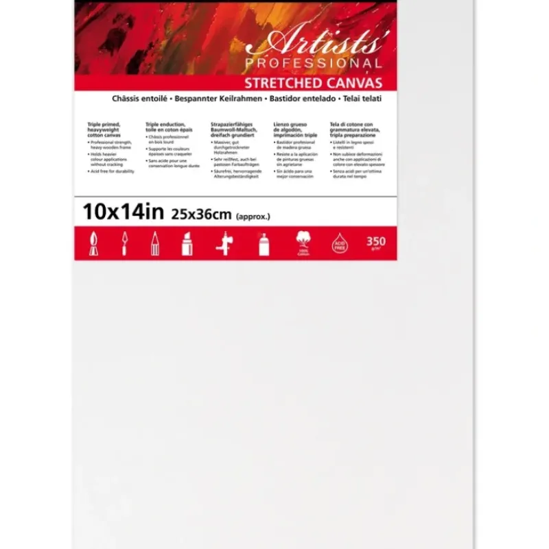 Daler-Rowney Premium Artists Stretched Canvas - Standard profile - Multi Packs - Little Painter Art | Exploring the Endless Possibilities of Art| Canvas