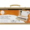 Daler-Rowney Simply Acrylic Wooden Box - 26 pieces - Little Painter Art | Exploring the Endless Possibilities of Art| Canvas