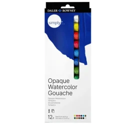 Daler-Rowney Simply Gouache 12 x 12ml Tube Set - Little Painter Art | Exploring the Endless Possibilities of Art| Canvas