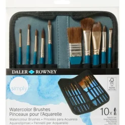 Daler-Rowney Simply Natural Hair Brush Zip Case - Little Painter Art | Exploring the Endless Possibilities of Art| Brush