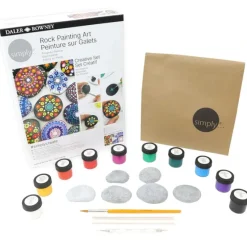 Daler-Rowney Simply Rock Painting Art Creative Set - Little Painter Art | Exploring the Endless Possibilities of Art| Brush