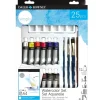 Daler-Rowney Simply Watercolour Set - 25 Pieces - Little Painter Art | Exploring the Endless Possibilities of Art| Brush