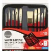 Daler-Rowney Simply White Bristle Brush Zip Case - Little Painter Art | Exploring the Endless Possibilities of Art| Brush