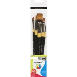 Daler-Rowney System3 Acrylic Brush Wallet (500) - Little Painter Art | Exploring the Endless Possibilities of Art| Brush