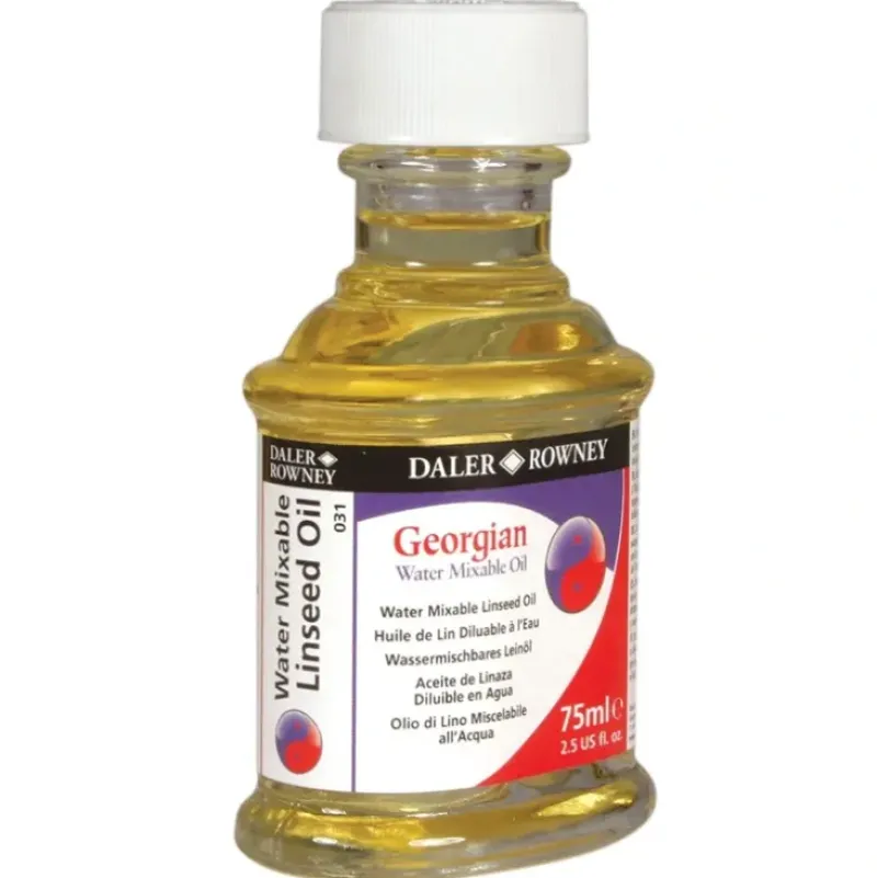 Daler-Rowney Water Mixable Oil - Linseed Oil (75ml) - Little Painter Art | Exploring the Endless Possibilities of Art| Brush