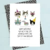 Dandelion Stationery Birthday Greeting Card, Cats - Little Painter Art | Exploring the Endless Possibilities of Art| Hot