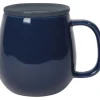 Danica Heirloom Tint Stoneware Mug with Lid 16oz - Midnight Blue - Little Painter Art | Exploring the Endless Possibilities of Art| Hot